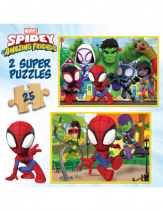 2 SUPER PUZZLES MARVEL...
