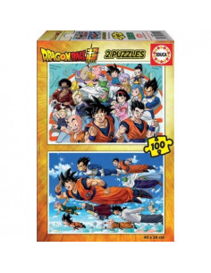 2 PUZZLES DRAGON BALL Z 100...