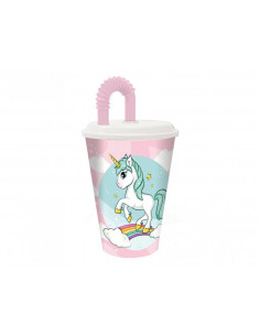 VASO PAJITA UNICORNIO