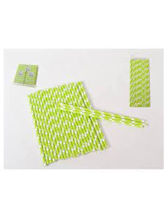 CAÑITAS DE PAPEL GREEN DOTS...
