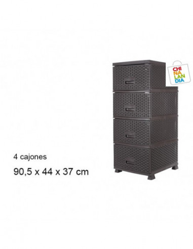 CAJONERA RATAN RAF 4 CAJONES
