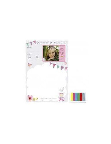 RECUERDO MI PRIMERA COMUNION HUELLA NIÑA