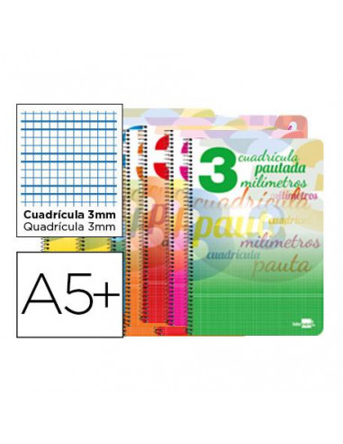 LIDERPAPEL Nº3 CUADRÍCULA PAUTADA A5...