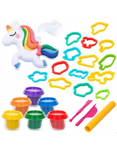 PACK PLASTILINA UNICORNIO 3A+ (PLAYGO)