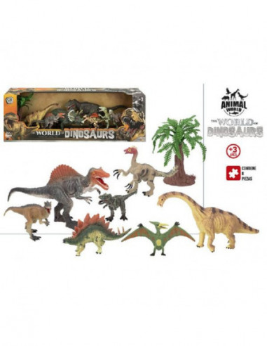 ANIMAL WORLD-SET DINOSAURIOS 8 PCS 2/S