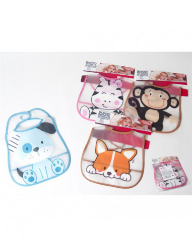 BABERO INFANTIL DEC. ANIMALES SURT. E18