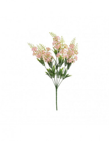 RAMO LILAS PLASTICO X 7 48CM (ROSA)