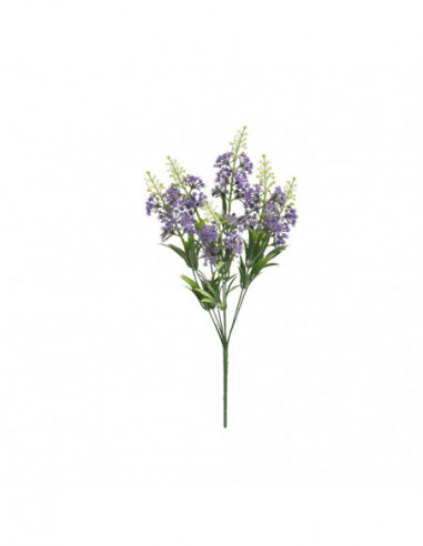 RAMO LILAS PLASTICO X 7 48CM (VIOLETA)