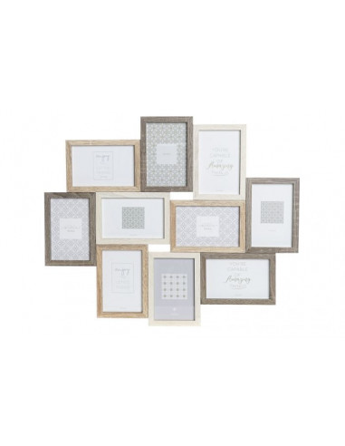 MARCO MULTIFOTO MADERA 56X2X37,5 10...