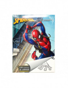 PEGA Y COLOREA SPIDERMAN