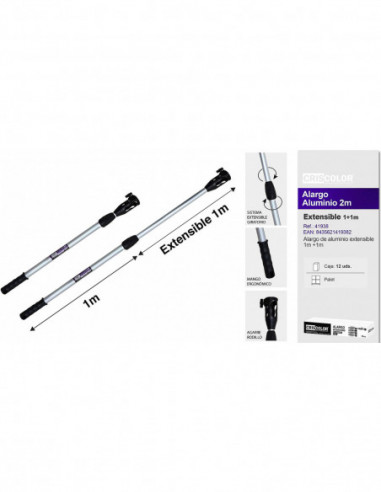 ALARGO ALUMINIO EXTENSIBLE 2M