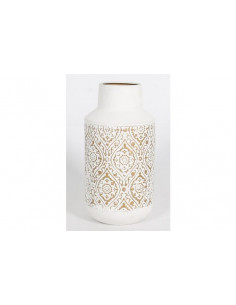 JARRON METAL 16X16X31 BLANCO