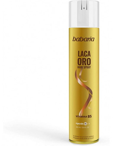 Fijador de Pelo Laca Oro Hair Spray Babaria –