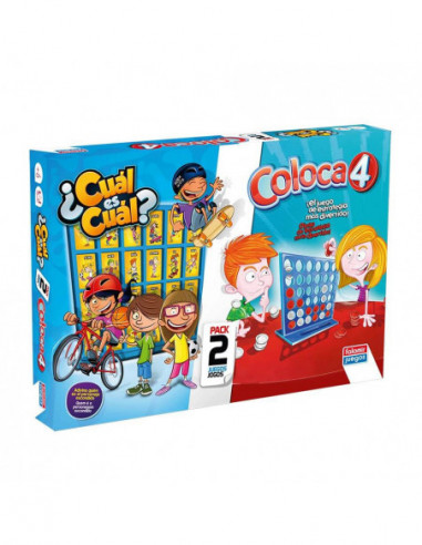 PACK 2 JUEGOS- COLOCA 4 Y CUAL ES CUAL