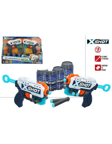 X-SHOT EXCEL - PK 2 PISTOLAS KICKBACK...