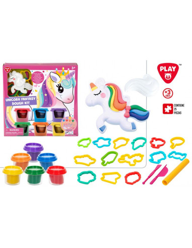 PACK PLASTILINA UNICORNIO 3A+ (PLAYGO)