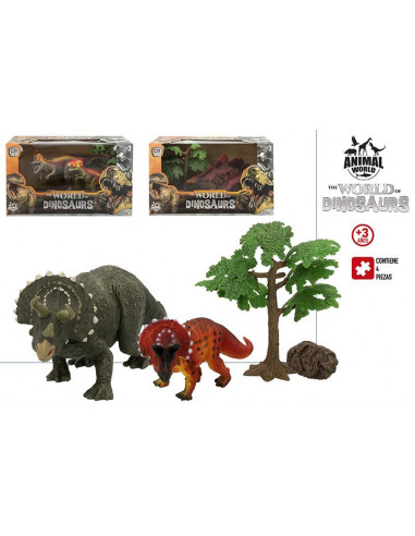 ANIMAL WORLD-SET DINOSAURIO 3/S