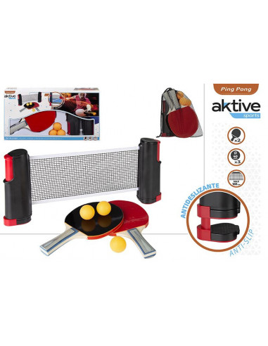 SET RAQUETAS PING PONG C/RED...