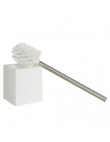 ESCOBILLERO CUBO BLANCO 10X10X35CM