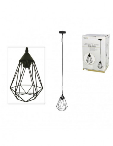 LÃMPARA DE TECHO DIAMOND 17,5X110CM