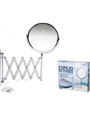 ESPEJO DE PARED X2 AUMENTOS 17CM L:21.5
