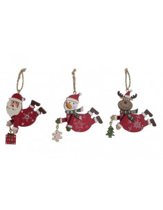 MUÑECO NIEVE MADERA  COLGANTE