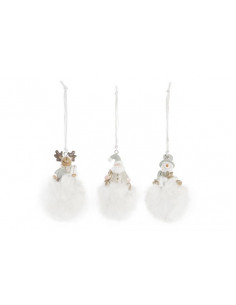 MUÑECO NIEVE POMPON COLGANTE