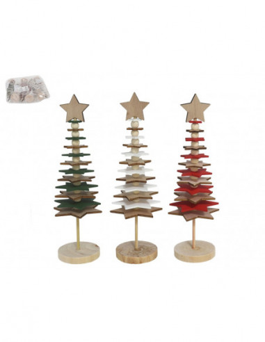 ÁRBOL NAVIDAD ESTRELLAS 22CM 3 SURTIDOS