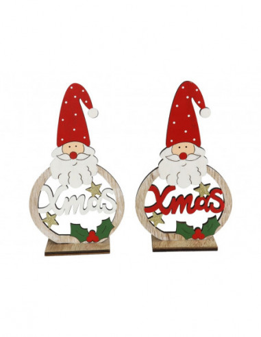 FIGURA SANTA XMAS C/BASE 2SRT 9,7X4X16,5