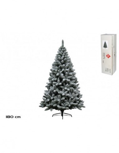 ARBOL NAVIDAD NEVADO HARRY B/METAL 180CM