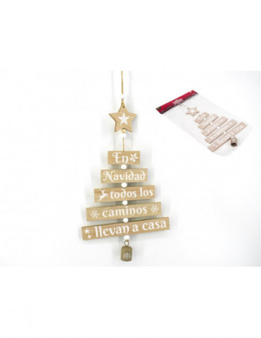COLGANTE ÁRBOL DE NAVIDAD 20.5X35.5CM