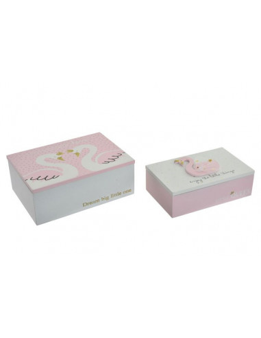 CAJA MADERA  CISNE ROSA PALO GRANDE
