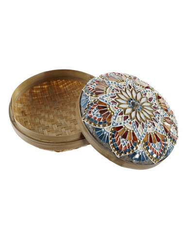 CESTA  BAMBU TERRACOTA GRANDE