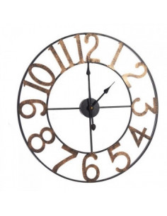 RELOJ NEGRO Y DORADO