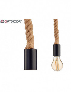 LAMPARA COLGANTE CUERDA...