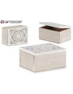 CAJA CALADA MADERA...