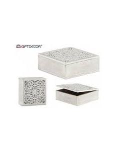 CAJA CALADA MADERA CUADRADA...