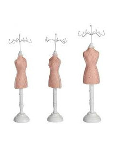 CUELGAJOYAS ROSA PIE MADERA...