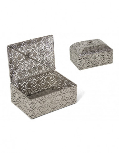JOYERO CLASIC RECTANG - 18X14X12 METAL