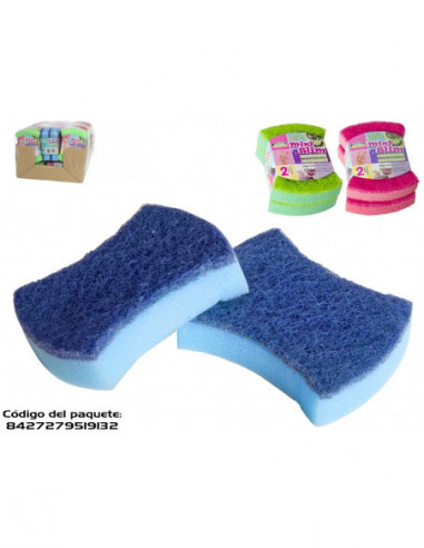 SET ESTROPAJOS MINISLIM MULTIC.X2 19132