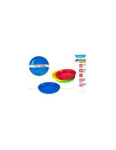 AKTIVE-PACK 4 PLATOS PLASTICO PICNIC...