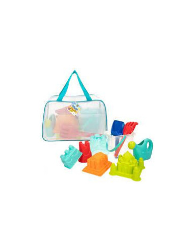 SET PLAYA-CUBO CASTILLO 18CM+PALAS...