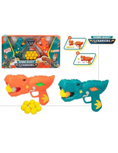WARRIORS-SET 2 PISTOLAS DINOSAURIO...