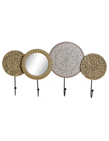 PERCHERO MDF METAL 45X23,5X5 ESPEJO...