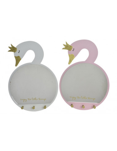 ESPEJO MADERA 43X4X30 PERCHERO 2 SURT.