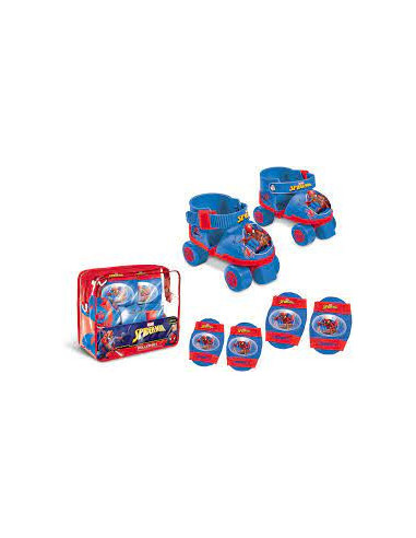 SET PATINES+ PROTECCIONES SPIDERMAN