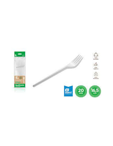 TENEDORES REUTILIZABLES 20UDS