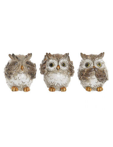 FIGURA RESINA 7X6,5X8 BUHO 3 SURT.