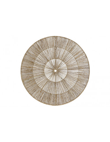 DECORACION PARED JUTE METAL 60X2X60...