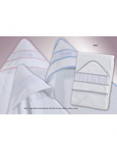 GAMBERRITOS CAPA DE BAÑO 100X100 ROSA